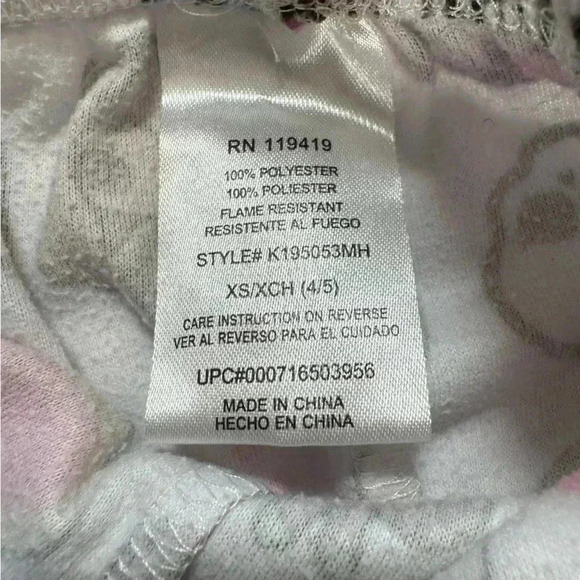 Monster High 2 Piece Pajama Set Fleece Girls Size XS 4/5 - Picture 9 of 9